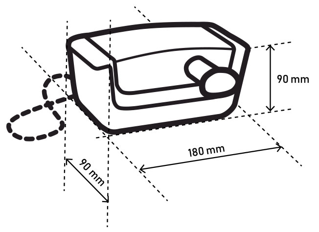 Dimension drawing of the SpiroScout